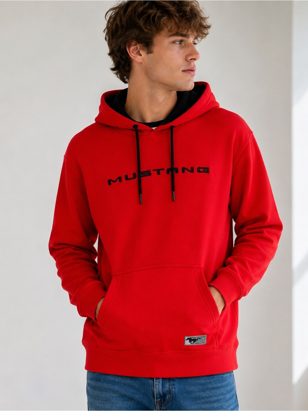 Ford Mustang Hoodie muscle car Mens Large Pullover NWT Official Licensed